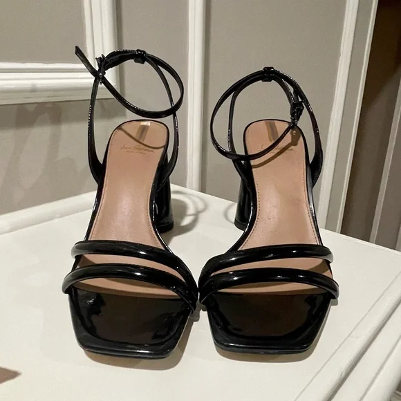 Sam Edelman Kia Block Heel Sandals Size 7 1/2 - Picture 1 of 4